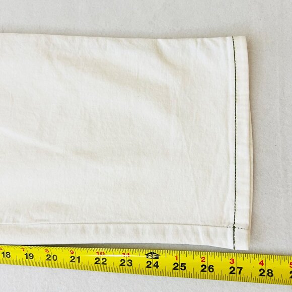 Torrid Denim Women Chalk White Pants Plus Size 20R Contrast Stitch Stretch NWOT - Picture 8 of 10